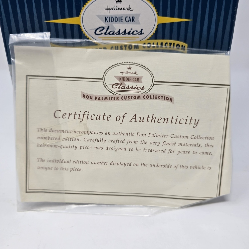 Hallmark Kiddie Car Classics 1950s Custom Convertible Don Palmiter QHG7101 White - Picture 11 of 15